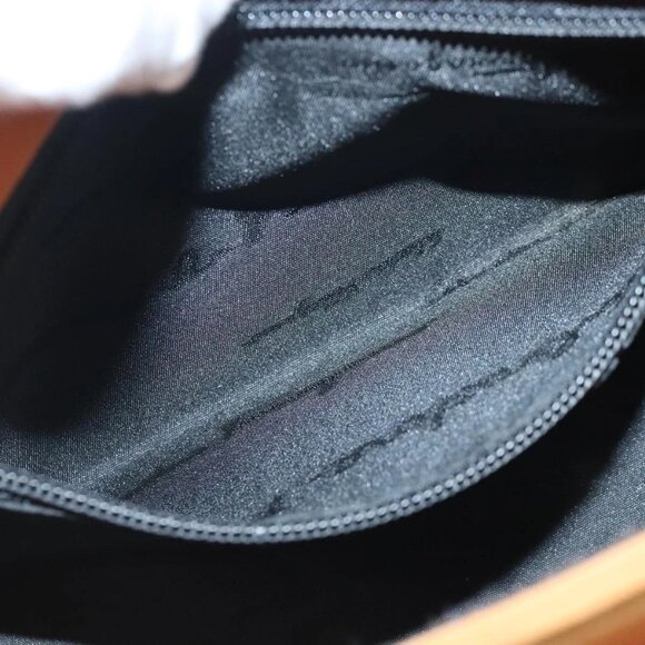 Salvatore Ferragamo Hand Bag Canvas Orange Auth 103650 - Picture 12 of 16